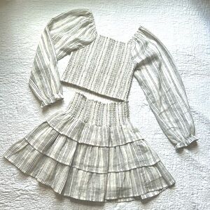 Cute skirt and top set! Girls size 10/12 cotton